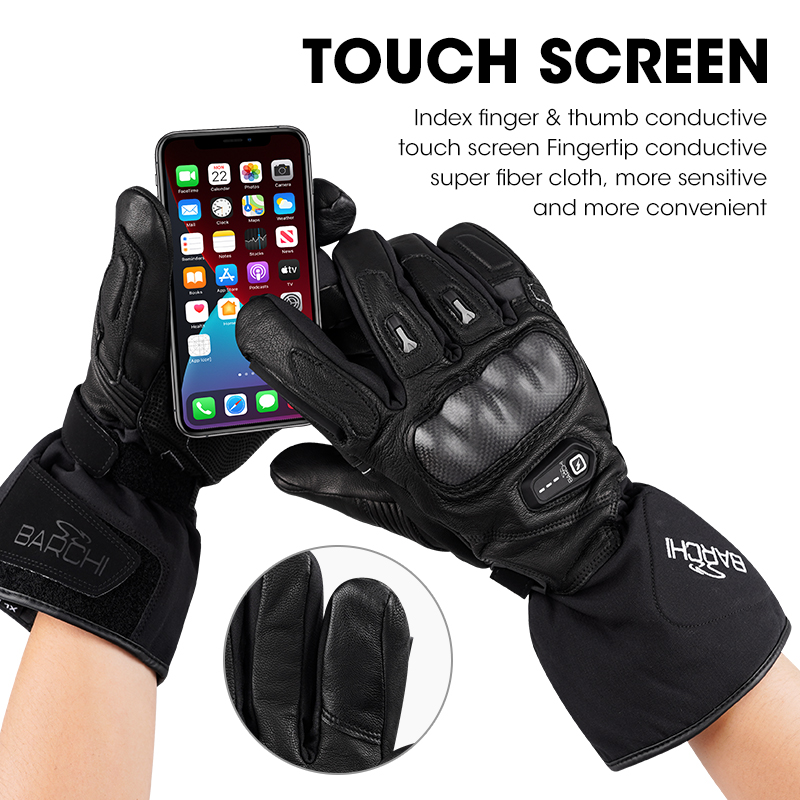 Luvas de motociclista de couro - Heated Gloves Electric avaliação e preço